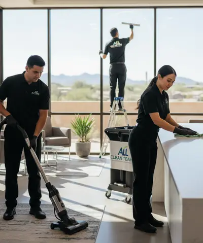 Break room cleaning for an Apache Junction business