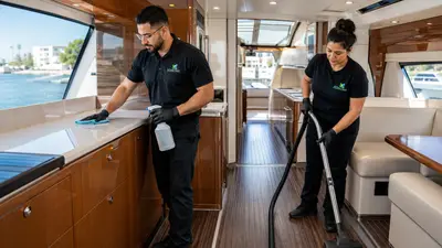 Boat and marine interior detailing and cleaning