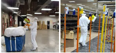 Commercial disinfection and decontamination treatment