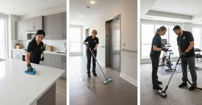 HOA community building kept clean for residents