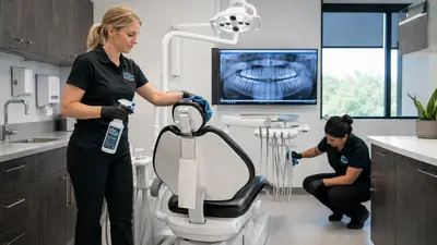 Clean medical and dental office interior