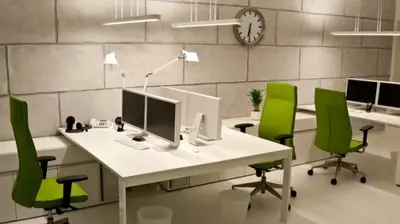 Lower-impact green cleaning for an office environment
