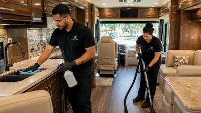 RV and motorcoach interior detailing and cleaning